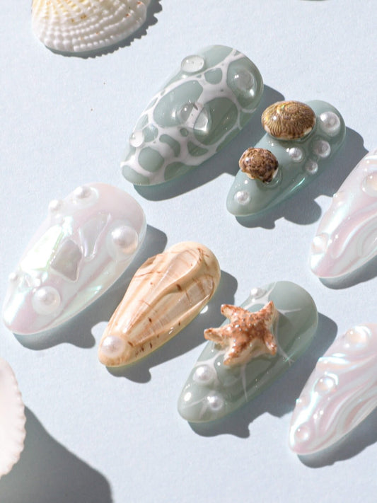 Mauritius Escape Reusable Press On Nails