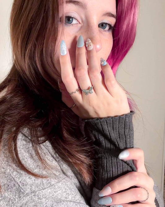 Winter wonderland Reusable Press On Nails