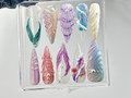 Whimsical Ocean Press On Nails Handmade Mermaid Fake nails Mystical Sea Creature Nail Art Ocean Fantasy Acrylic Nails OB640YC