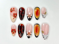 Brown Tortoise Shell Press On Nails Zebra, Tiger Tip Nail Art Safari Inspired Nail Art Zebra Animal Kawaii NailsLuxury Nails|OB797YK
