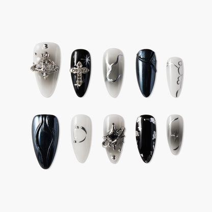 Gothic Majesty Reusable Press On Nails