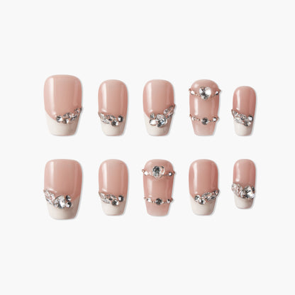 Elegant Chic (Coffin) Reusable Press On Nails