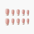 Rosy Elegance (Coffin) Reusable Press On Nails