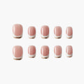 Rosy Elegance (Square) Reusable Press On Nails