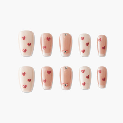 Sweetheart Whisper Reusable Press On Nails