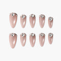 Crystal Elegance Reusable Press On Nails