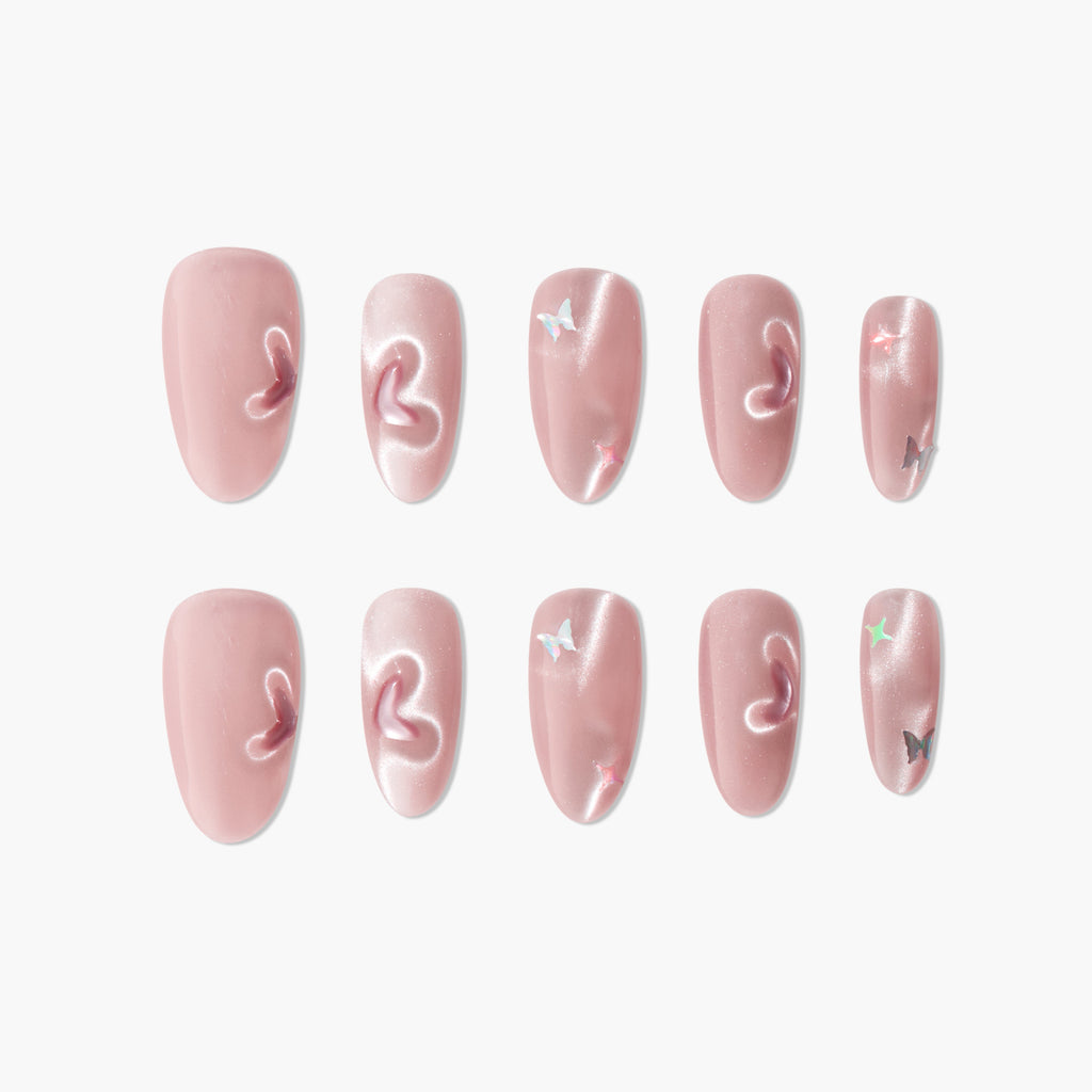 Wings of Affection Reusable Press On Nails
