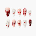 Cherry Love Charm Reusable Press On Nails