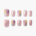 Spring Blossom Breeze (Square) Reusable Press On Nails