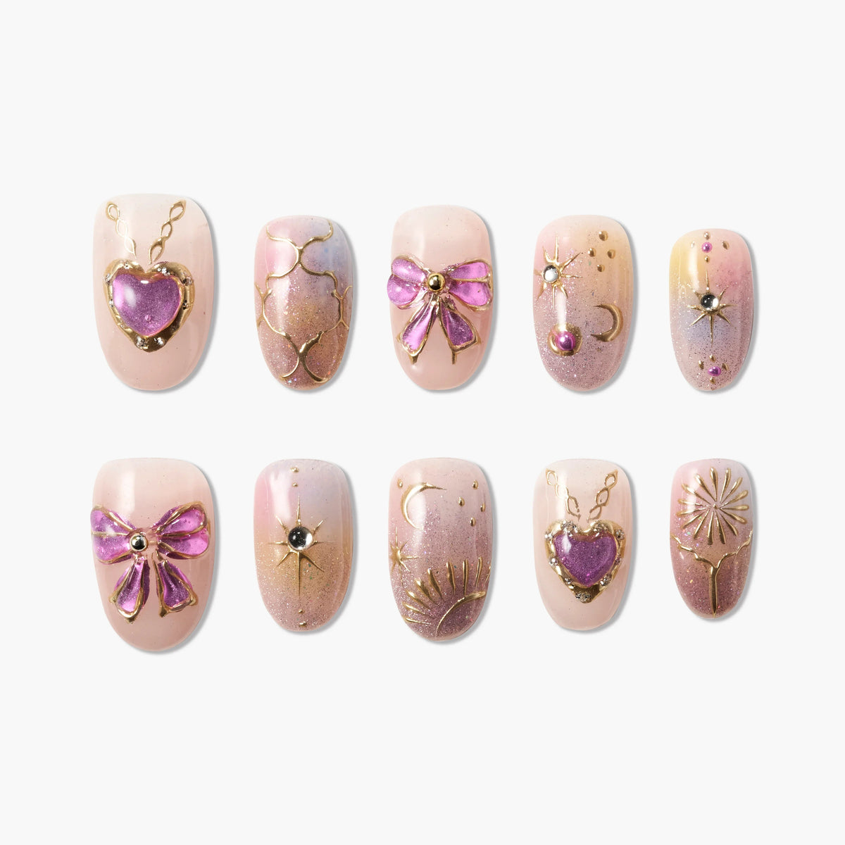 Celestial Dream Reusable Press On Nails