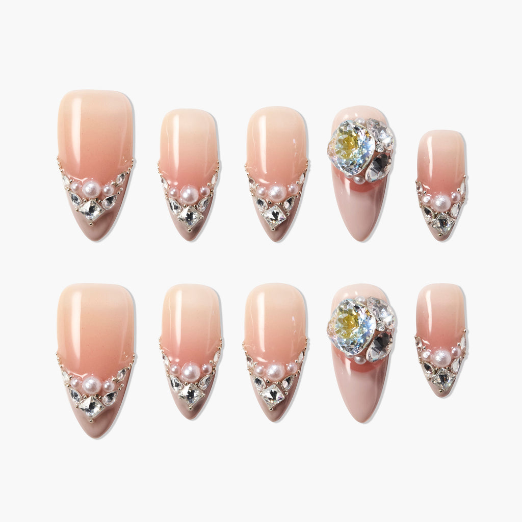 Queen’s Crown Reusable Press On Nails