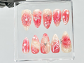 Blossom Spring Press On Nails By DoryNailsSakura Pink Spring Fake NailsRomantic Floral Acrylic Nails Spring Inspired Nail ArtOB813YT