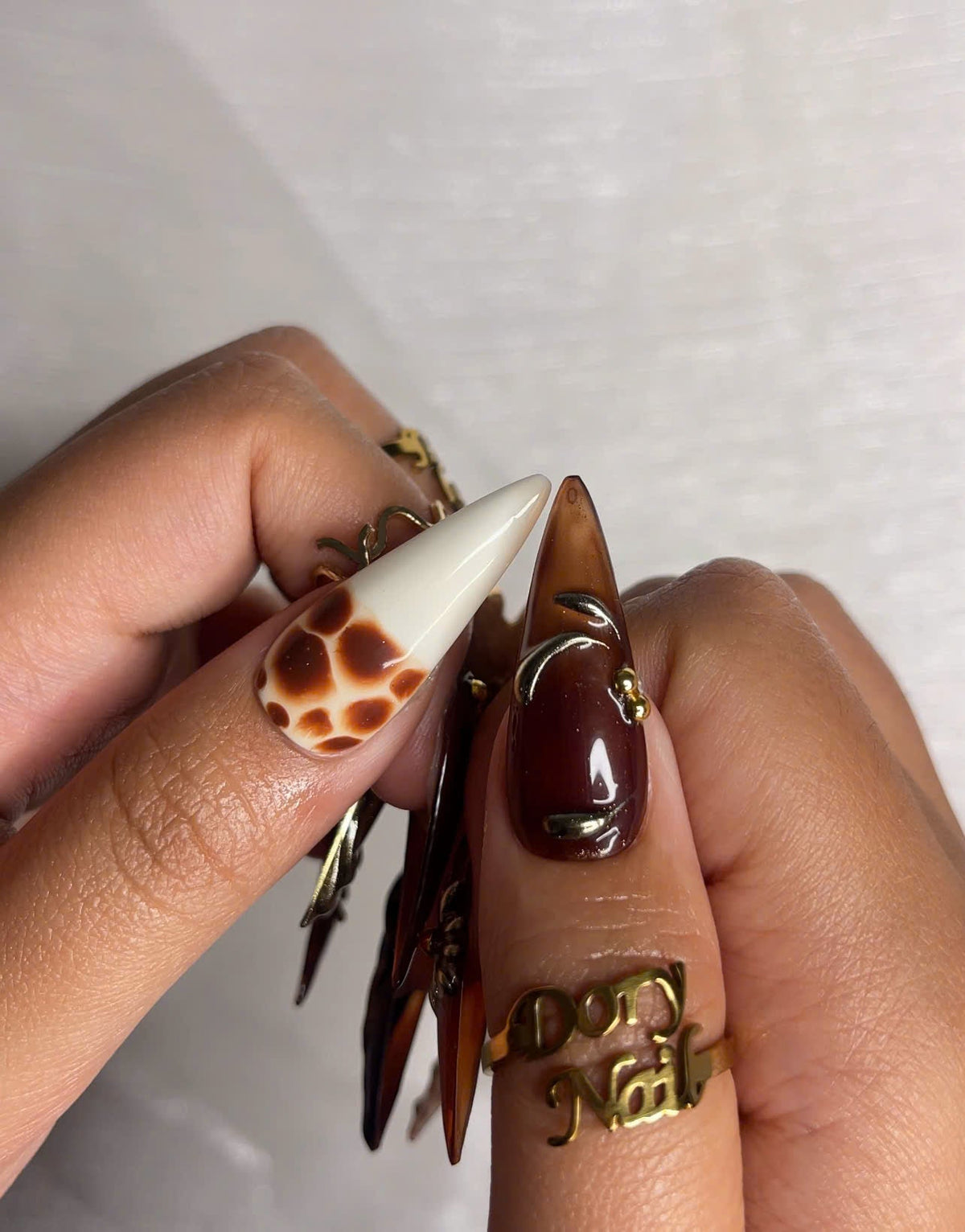 Autumn Luxe Press On Nails, Dark Red & Metallic Gold Nail Art, Handmade Gothic Glam Nails