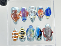 Tropical Aquarium Press On Nails 3D Fish Aquarium Fake Nails Ocean Fish Nail Art Marine Life Press Ons Kawaii NailsUniqueOA875YK