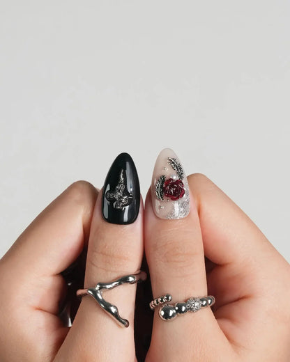 Dark Fairytale Reusable Press On Nails