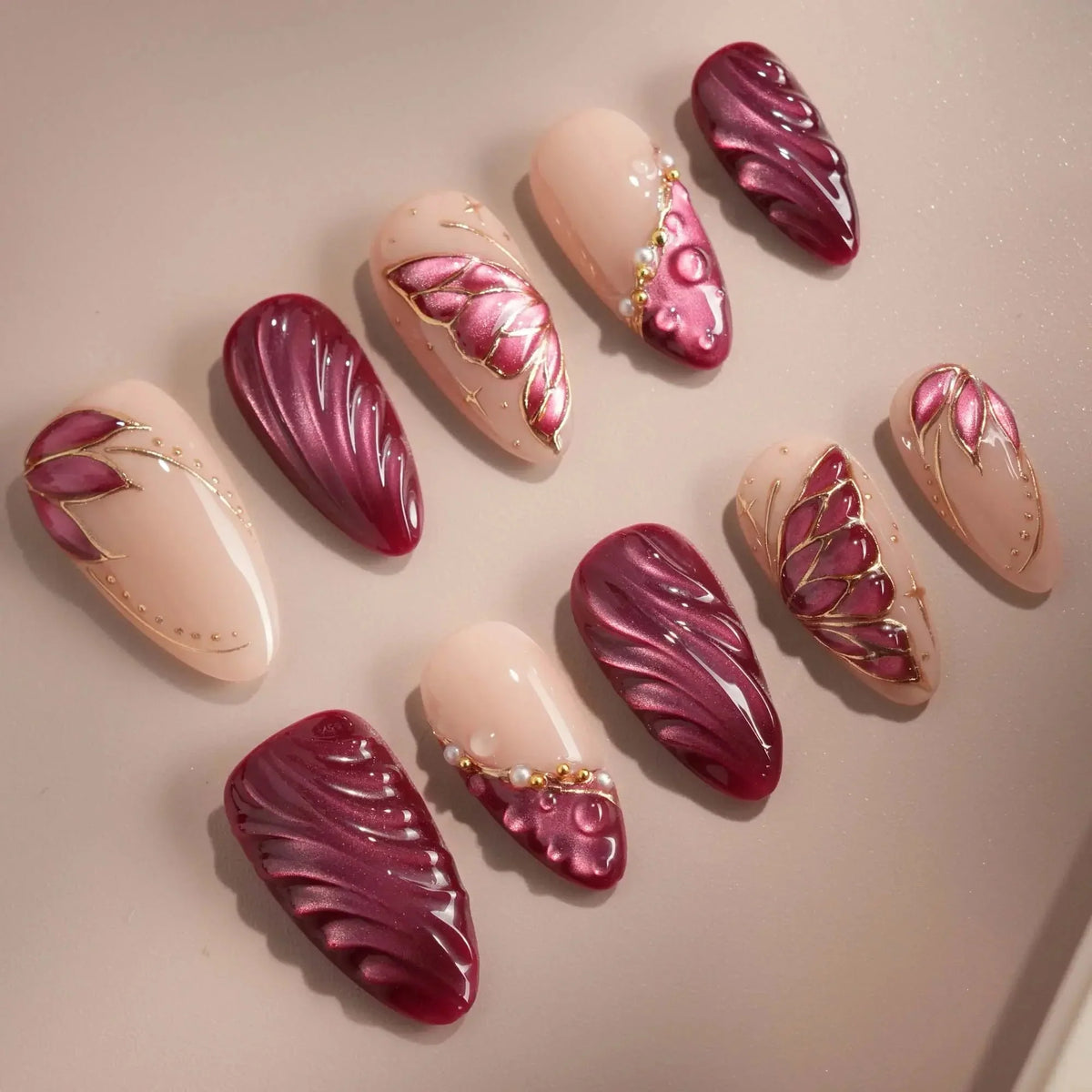 Velvet Flow Reusable Press On Nails
