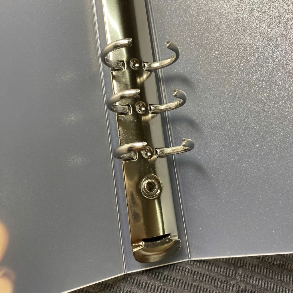Transparent Nail Art Binder Press On Nails Storage Book Clear Ring Binder Album Professional Nail Display Organizer