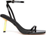 Mesh Kitten Heels for Women Pointed Closed Toe Mule Heeled Sandals Sexy Slip On Dress Pumps