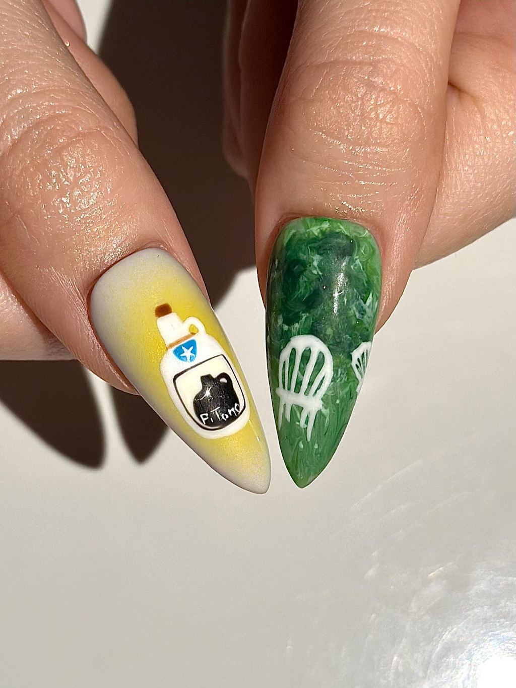 Tropical Vacation Press On Nails 3D Beach Frog Nails Puerto Summer Nail Art Colorful