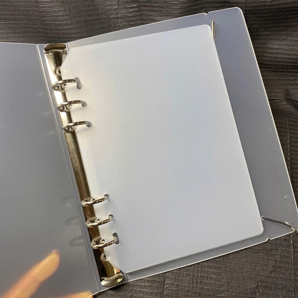Transparent Nail Art Binder Press On Nails Storage Book Clear Ring Binder Album Professional Nail Display Organizer