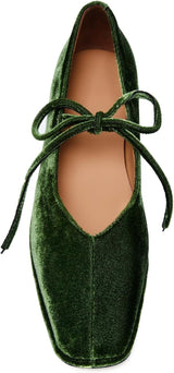 Lace up Ballet Flats Women Square Toe Mary Jane Flats Bow Slip On Comfortable Ballerina Shoes