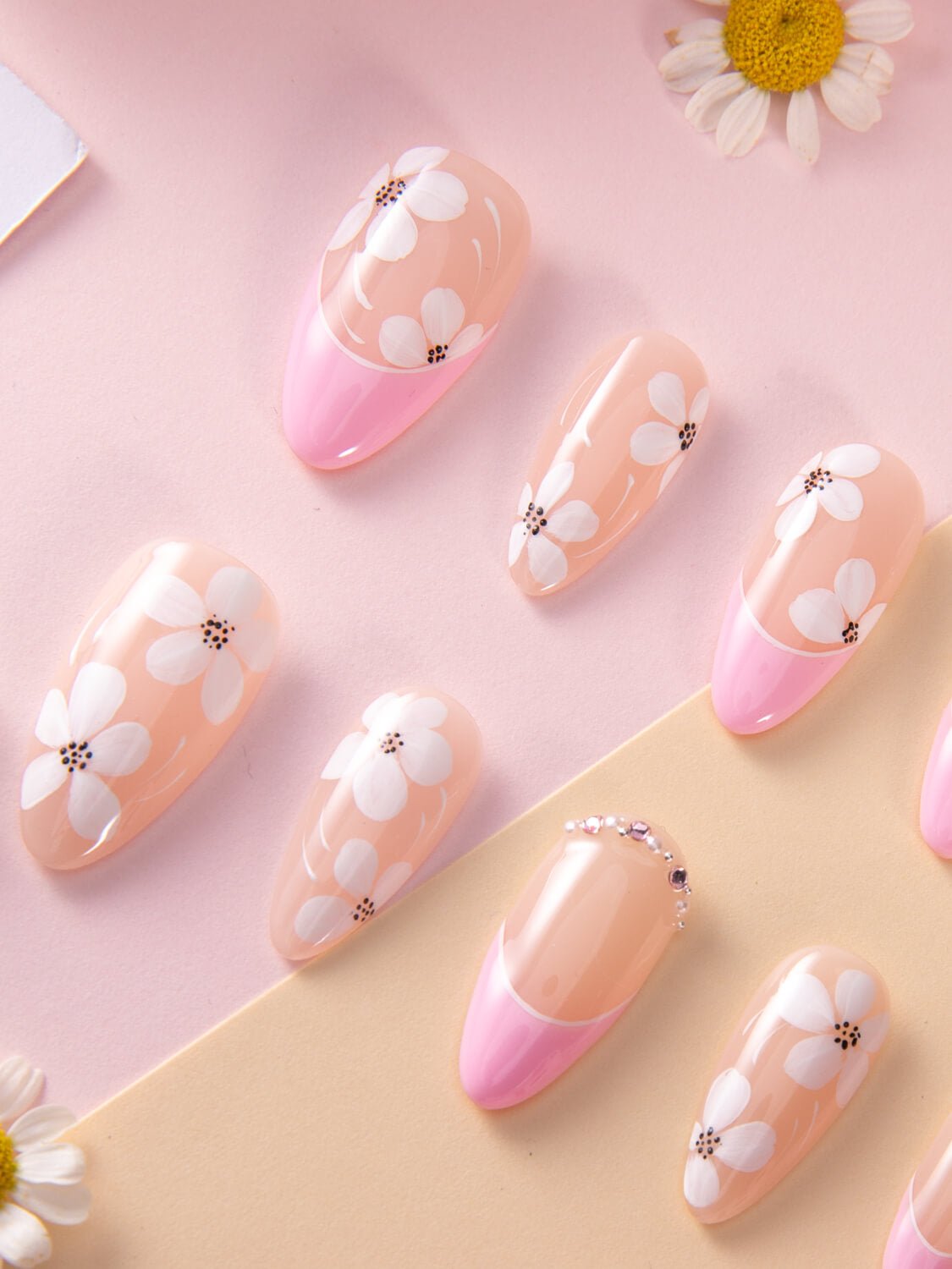 Sakura Fall Reusable Press On Nails
