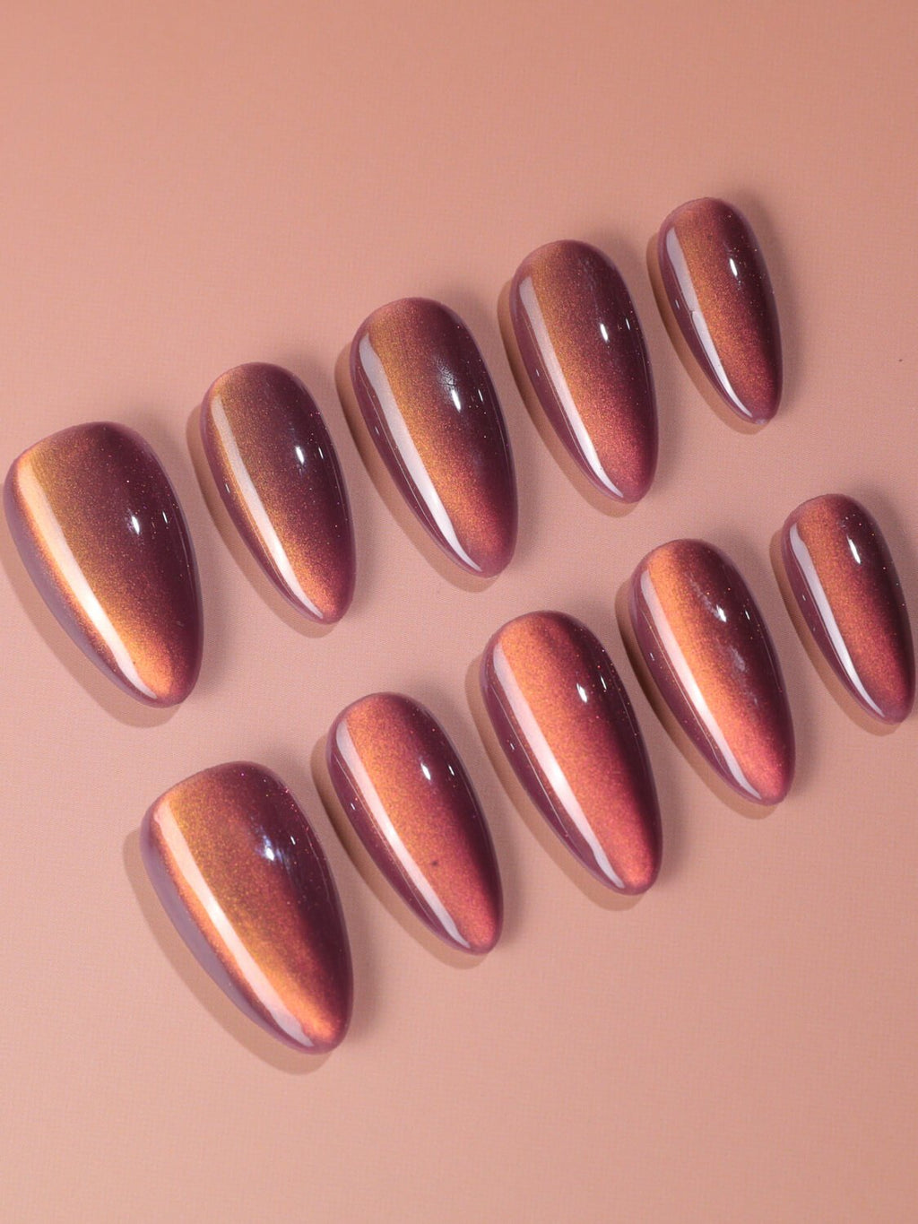 Rose Brew Reusable Press On Nails
