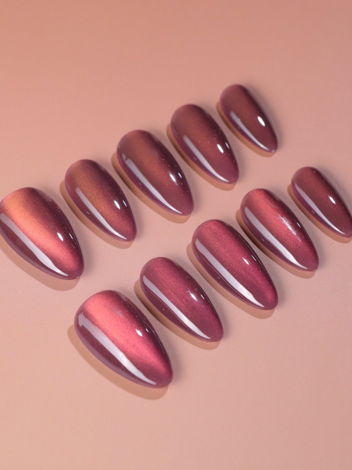 Rose Brew Reusable Press On Nails