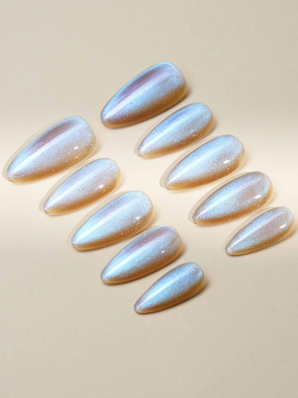 Aurora Icefire Reusable Press On Nails