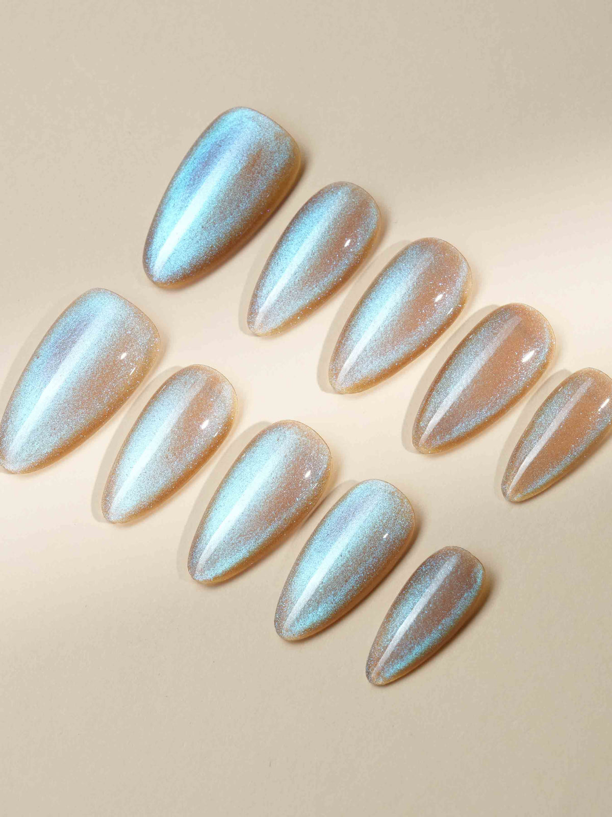 Aurora Icefire Reusable Press On Nails