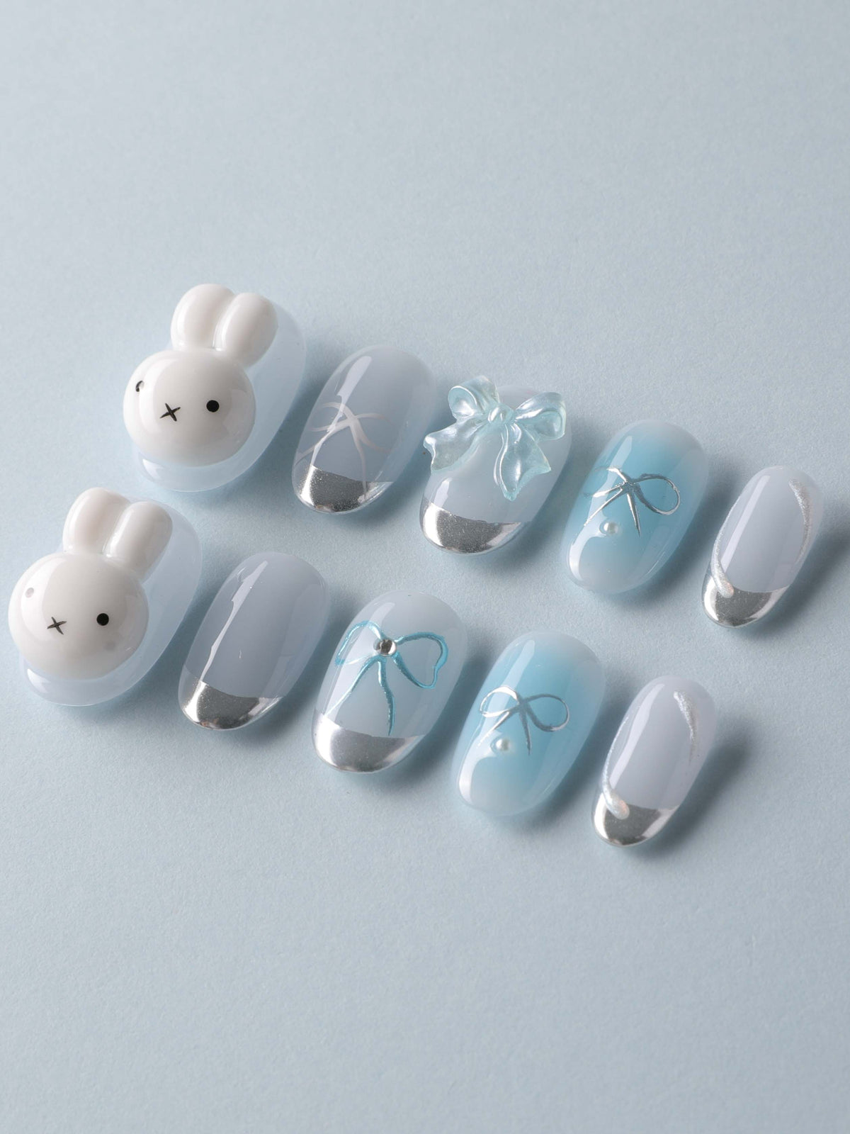 Miffy Summer Reusable Press On Nails