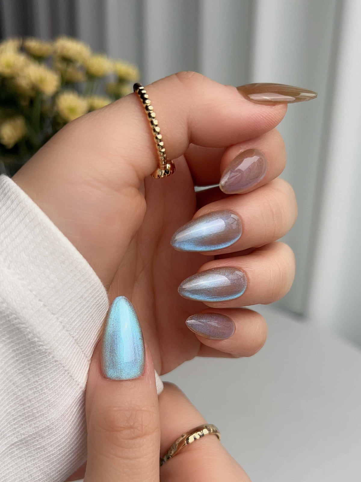 Aurora Icefire Reusable Press On Nails