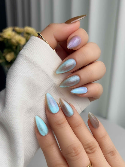 Aurora Icefire Reusable Press On Nails