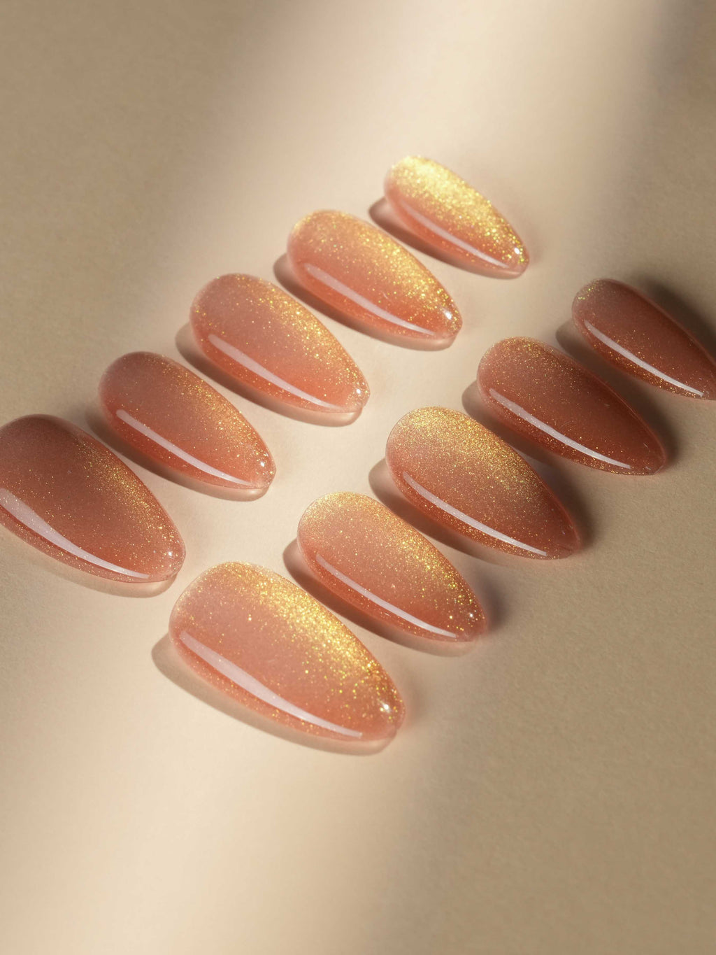 Aurora Flame Reusable Press On Nails
