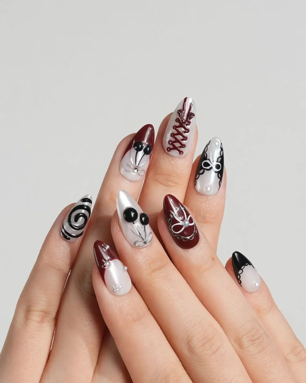 Dark Miffy Reusable Press On Nails