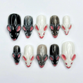 Cute Woodland Animal Press On Nails, Kawaii Forest Nails, Handmade 3D Animal Nail Set