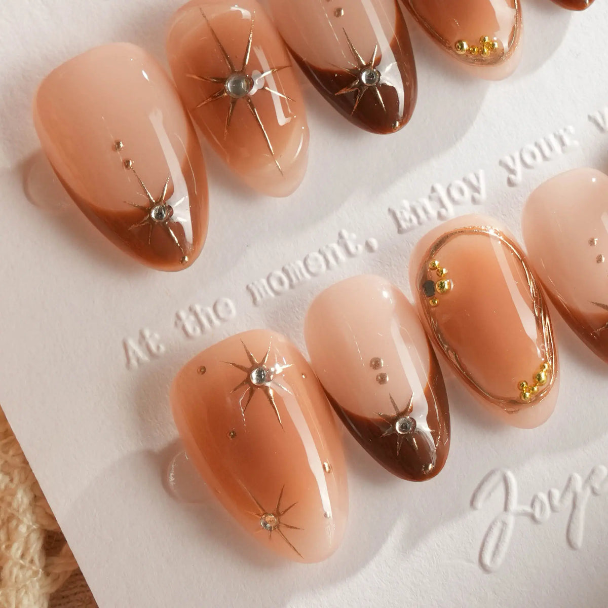 Fall makeup Reusable Press On Nails