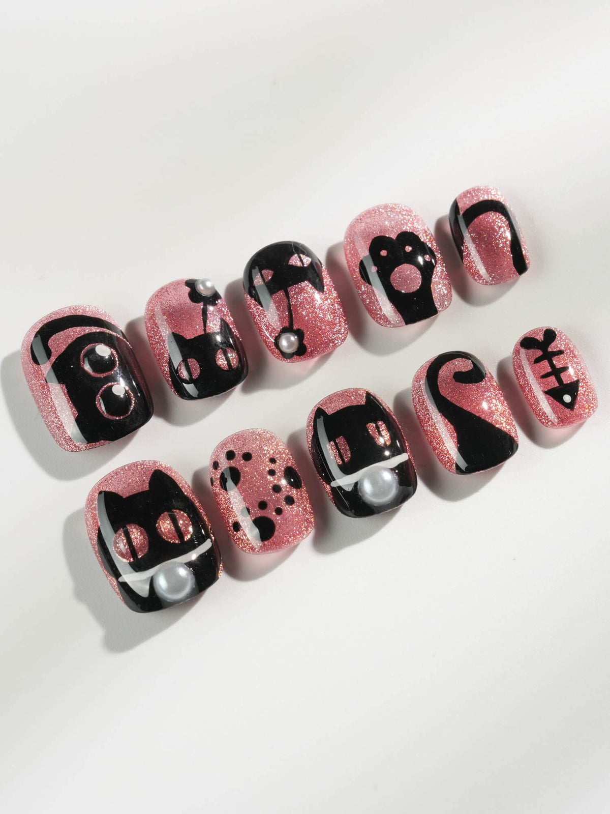 Night Prowler Reusable Press On Nails
