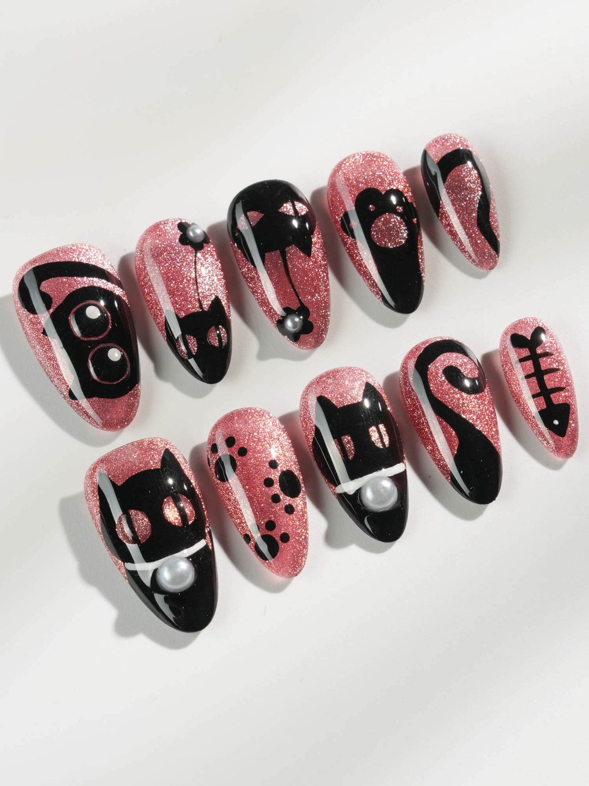 Night Prowler Reusable Press On Nails