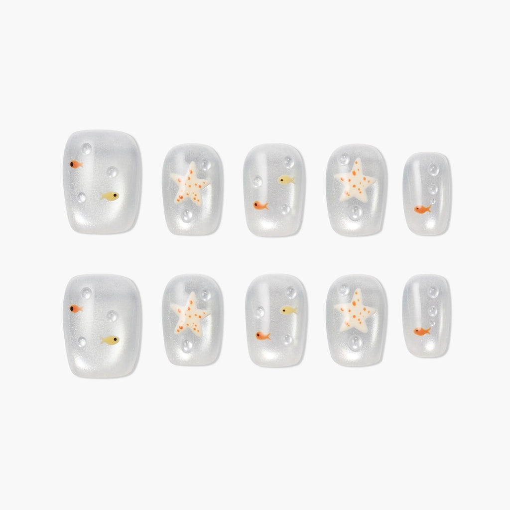 Pearl Tide Reusable Press On Nails