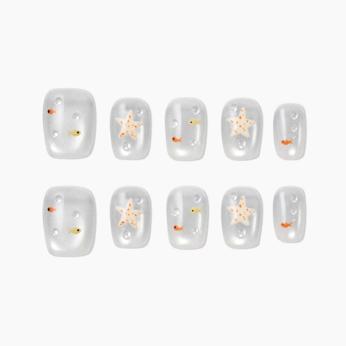Pearl Tide Reusable Press On Nails