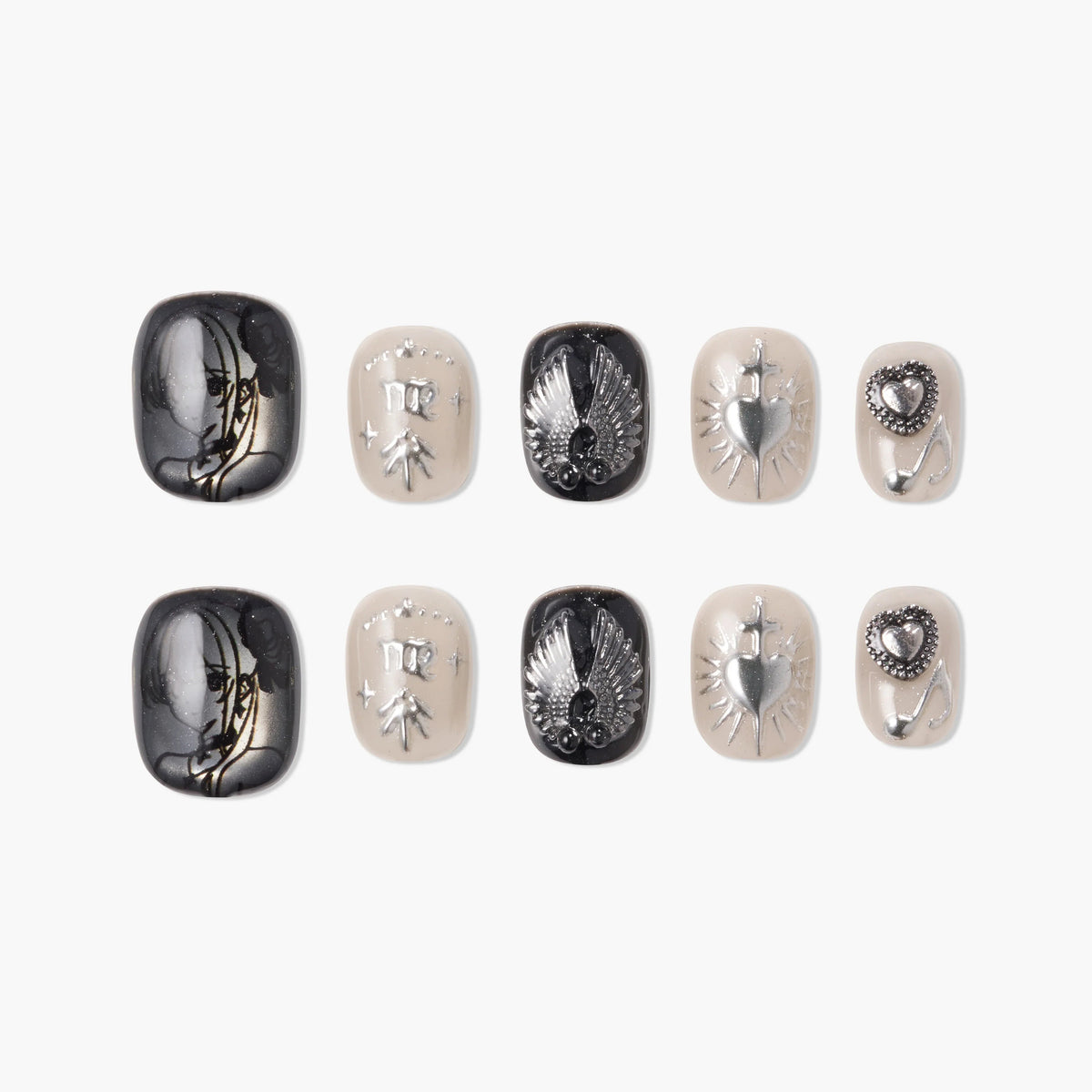 Sacred Nocturne Reusable Press On Nails