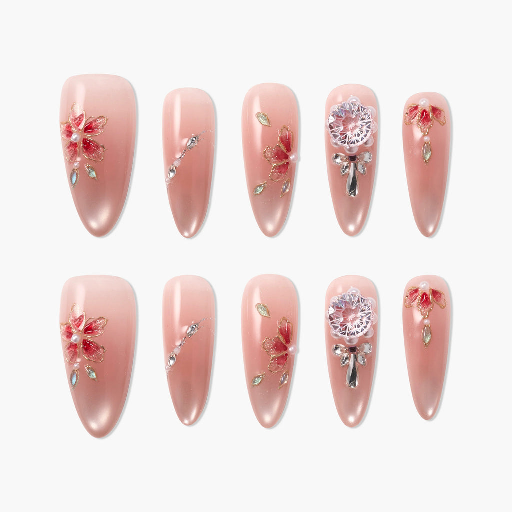 Rosette Aurora Reusable Press On Nails