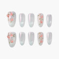 Crystal Dewdrop Reusable Press On Nails