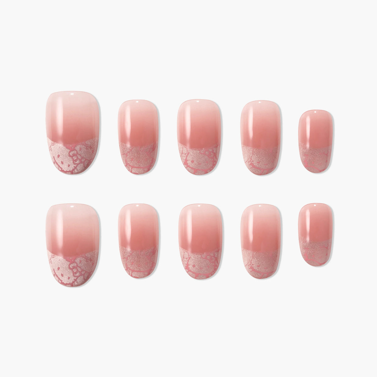 Rosy Whisper Reusable Press On Nails