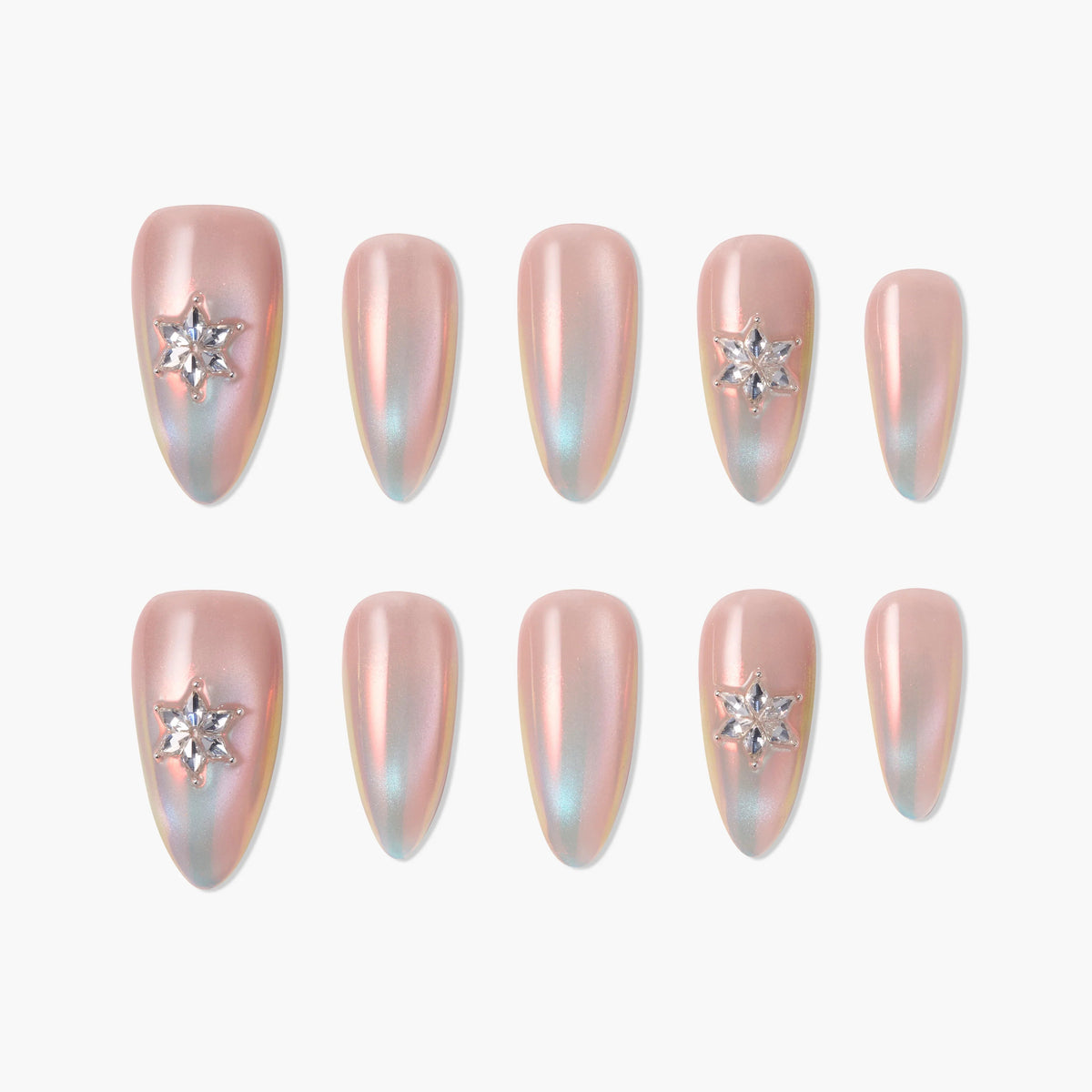 Moonlight Prism Reusable Press On Nails