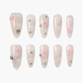 Sugar Ribbon Reusable Press On Nails