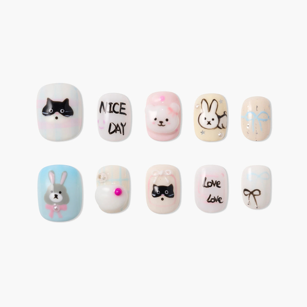 Sweet Day Parade Reusable Press On Nails