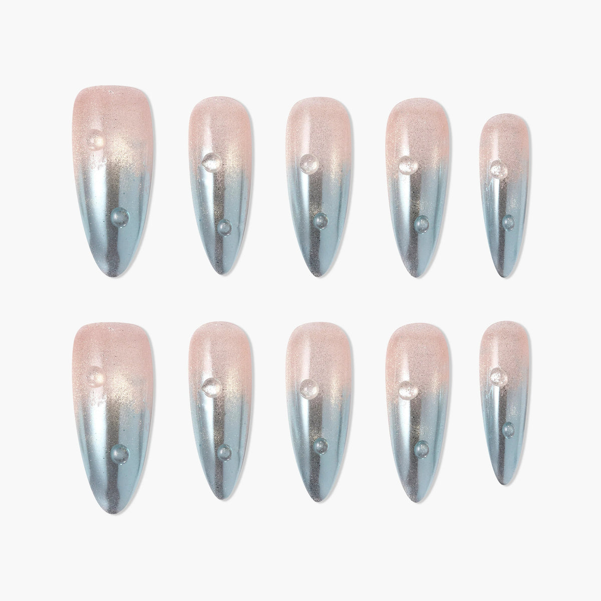 Moonlit Mist Reusable Press On Nails