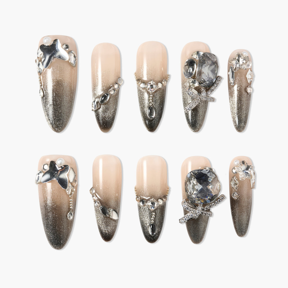 Starlight Dance Reusable Press On Nails